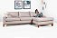 Sofá Amsterdã 3 Lugares 2,44m Living Com Chaise Direito Champagne - Imagem 4