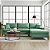 Sofá Amsterdã 3 Lugares 2,44m Living Com Chaise Direito Verde - Imagem 3