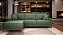Sofá Amsterdã 3 Lugares 2,44m Living Com Chaise Esquerdo Verde - Imagem 1