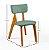 Conjunto Sala de Jantar Liz Mesa Ripada 110cm Com 4 Cadeiras em Linho Verde - Imagem 6