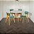 Conjunto Sala de Jantar Liz Mesa 110cm Com 4 Cadeiras em Linho Verde - Imagem 4