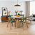 Conjunto Sala de Jantar Liz Mesa 110cm Com 4 Cadeiras em Linho Verde - Imagem 3