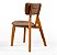 Conjunto Sala de Jantar Liz Mesa 110cm Com 4 Cadeiras em Linho Marrom - Imagem 12