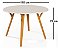 Conjunto Sala de Jantar Liz Mesa 110cm Com 4 Cadeiras em Linho Azul - Imagem 3