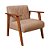 Conjunto Namoradeira 2 Lugares Com 2 Poltronas em Courino Bege e Mesinha - Madri - Imagem 6