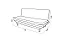 Sofa Cama Caribe em Linho Verde 3 Posições Com 2 Banquetas - Imagem 6