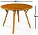 Conjunto Sala de Jantar Liz Mesa Ripada 110cm Com 4 Cadeiras em Linho Azul - Imagem 9