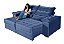 Sofá Retrátil e Reclinável Cancún em Linho Azul - Imagem 2