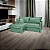 Sofá Living Retrátil Bali em Linho Verde - Imagem 5
