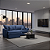Sofá Living Retrátil Bali em Linho Azul - Imagem 5