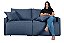 Sofá Retrátil Milão em Tecido Impermeável Azul 1,78m - Imagem 6