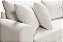 Sofá em Bouclê Off White Living 3 Lugares 180cm + Par de Puff - Imagem 6