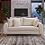 Sofá em Bouclê Off White Living 3 Lugares 185cm + Par de Puff - Imagem 13