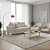 Sofá Off White em Bouclê Living 3 Lugares 185cm - Imagem 3
