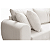 Sofá em Bouclê Off White Living 3 Lugares 185cm - Imagem 7
