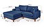 Sofá Paris Com Chaise Esquerdo 1,94m em Linho Azul - Imagem 2
