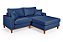 Sofá Paris Com Chaise Direito 1,94m em Linho Azul - Imagem 4