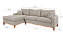 Sofá Lunaro Com Chaise Esquerdo 4 Lugares em Linho Impermeável Bege - Imagem 2