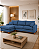 Sofá Belvaro em Linho Impermeável Azul 3 Lugares 2,44m Com Chaise Esquerdo - Imagem 3