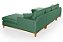 Sofá Torvani Com Chaise Dupla 3,15m em Linho Verde - Imagem 4