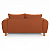 Sofá em Bouclê Terracota Living 3 Lugares 185cm + Par de Puff - Imagem 11