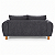 Sofá em Bouclê Cinza Living 3 Lugares 185cm + Par de Puff - Imagem 9