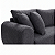 Sofá em Bouclê Cinza Living 3 Lugares 185cm - Imagem 7