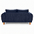 Sofá em Bouclê Azul Living 3 Lugares 185cm - Imagem 6