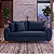 Sofá em Bouclê Azul Living 3 Lugares 185cm - Imagem 8