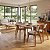 Conjunto Mesa Retangular Ripada Liz 120x80 com 4 Cadeiras em Linho Bege - Imagem 2