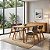 Conjunto Mesa Retangular Ripada Liz 120x80 com 4 Cadeiras em Linho Cinza - Imagem 9