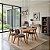 Conjunto Mesa Retangular Ripada Liz 120x80 com 4 Cadeiras em Linho Grafite - Imagem 9