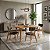 Conjunto Mesa Retangular Ripada Liz 120x80 com 4 Cadeiras em Linho Grafite - Imagem 8