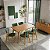 Conjunto Mesa Retangular Ripada Liz 120x80 com 4 Cadeiras em Linho Verde - Imagem 9