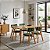 Conjunto Mesa Retangular Ripada Liz 120x80 com 4 Cadeiras em Linho Verde - Imagem 2