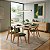 Conjunto Mesa Retangular Ripada Liz 120x80 com 4 Cadeiras em Linho Verde - Imagem 8