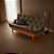 Sofá Cama Caribe Casal Marrom Reclinável 3 Posições em Suede - Imagem 3
