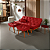 Sofá Cama Caribe Casal 3 Lugares + Duas Banquetas Rubi em Suede - Imagem 10
