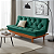 Sofá Cama Verde Reclinável Caribe 3 Posições em Suede - Imagem 2