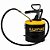 Bomba Manual p/ Graxa c/ Compactador Recipiente 4kg Ref. 7003 Lupus - Imagem 1