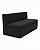 Banco Futon com encosto Preto - Imagem 1
