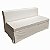 Banco Futon com encosto - Veludo Off White - Imagem 1