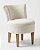 Poltrona Luiza Creme - Linho Boucle - Imagem 1