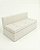 Banco Futon com encosto Linho Off White - Imagem 1