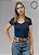 Blusa com Bolso Soft Touch Decote Redondo - Imagem 1