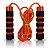 Corda de Pular Com Rolamento Treino Funcional Academia Exercicios Jump Rope Premium Laranja - Imagem 1