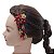 Ornamento Para Cabelo Kanzashi - Arranjo Mini Gérbera. - Imagem 1