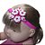 Faixa Com Meia De Seda P/ Bebê - Kanzashi - Modelo Beauty. - Imagem 1