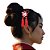 Presilha japonesa p/ cabelo de flor Kanzashi. Modelo Rinah. - Imagem 1