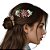 Pente para cabelo, japonesa em flor de fita - Kanzashi - Modelo Aika - Imagem 1